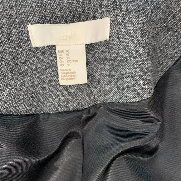 Grey Spring Coat size 10 - Picture 11 of 11